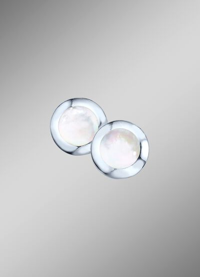 Clip-oorbellen met echt parelmoer 