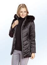 Jas met contrasterende stiksels 