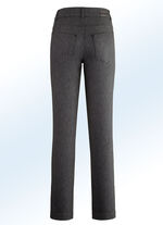 Broek met aangenaam zachte, warme voering ANTRACIET GEM.