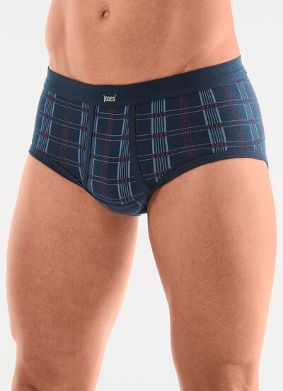 Verpakking met vijf fijne ribslips 