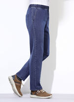 Pull-on jeans in 3 kleuren JEANSBLAUW