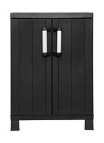 Garage gereedschapskast met houten lamelleneffect 