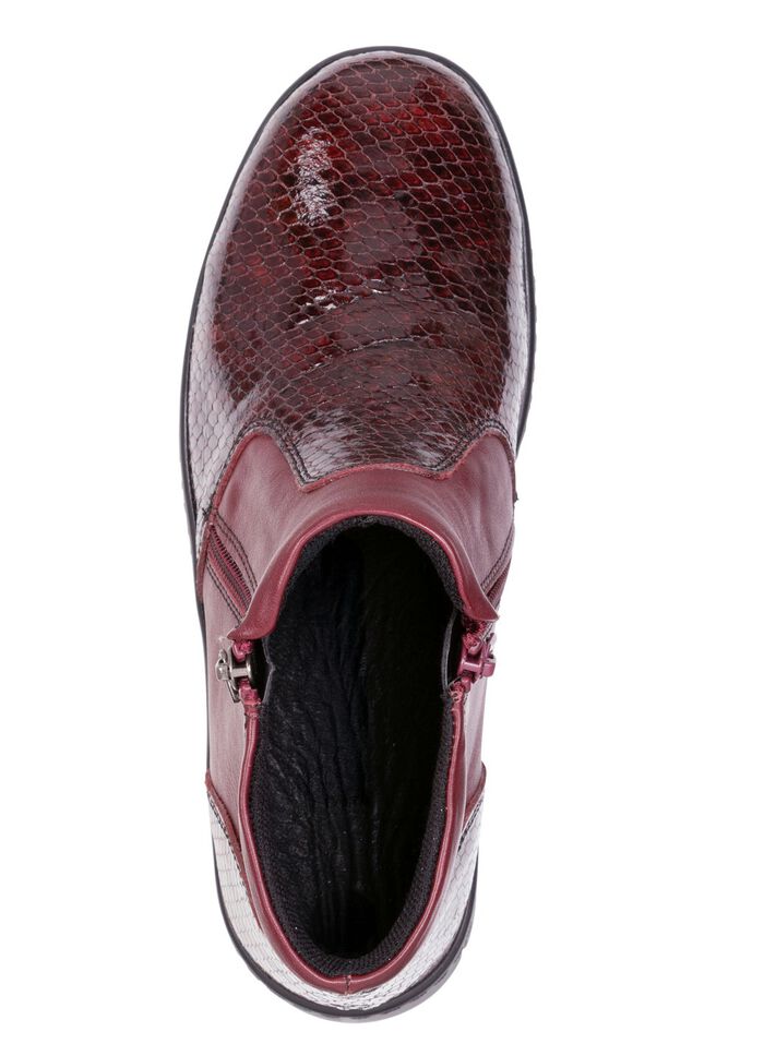 ELENA EDEN, comfortabele dameslaarzen, breedte H, met uitneembaar voetbed BOURGONDI&Euml;