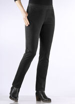 Corduroy broek in pull-on-stijl ZWART
