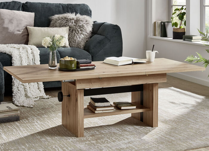 Salontafel met liftmechanisme EICHE ARTISAN