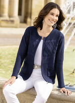 Cardigan in een mix van structuurpatronen 