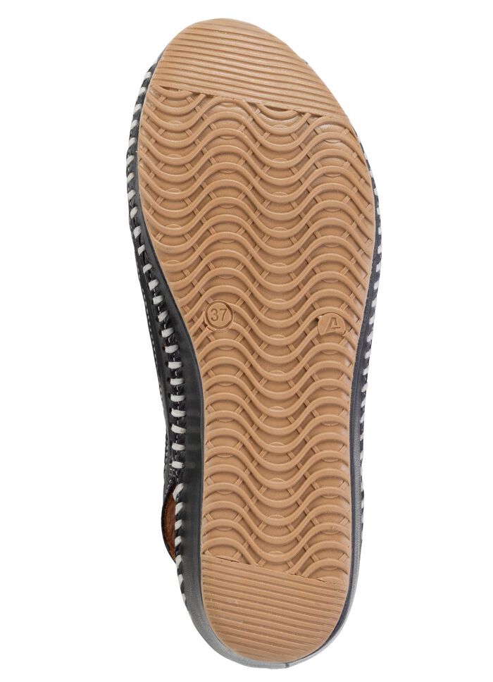 ELENA EDEN sandaal van zacht, geperforeerd nappaleer 