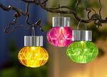 Kleurrijke lampen op zonne-energie van weerbestendig kunststof, set van 3 