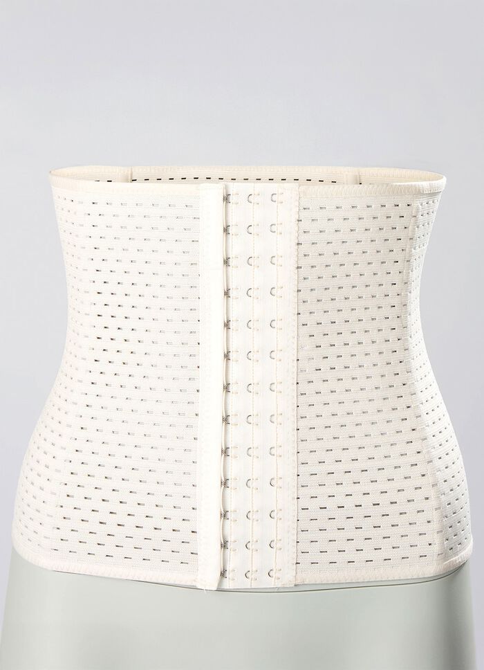 Slanke riem met haak-oogsluiting aan de voorkant 