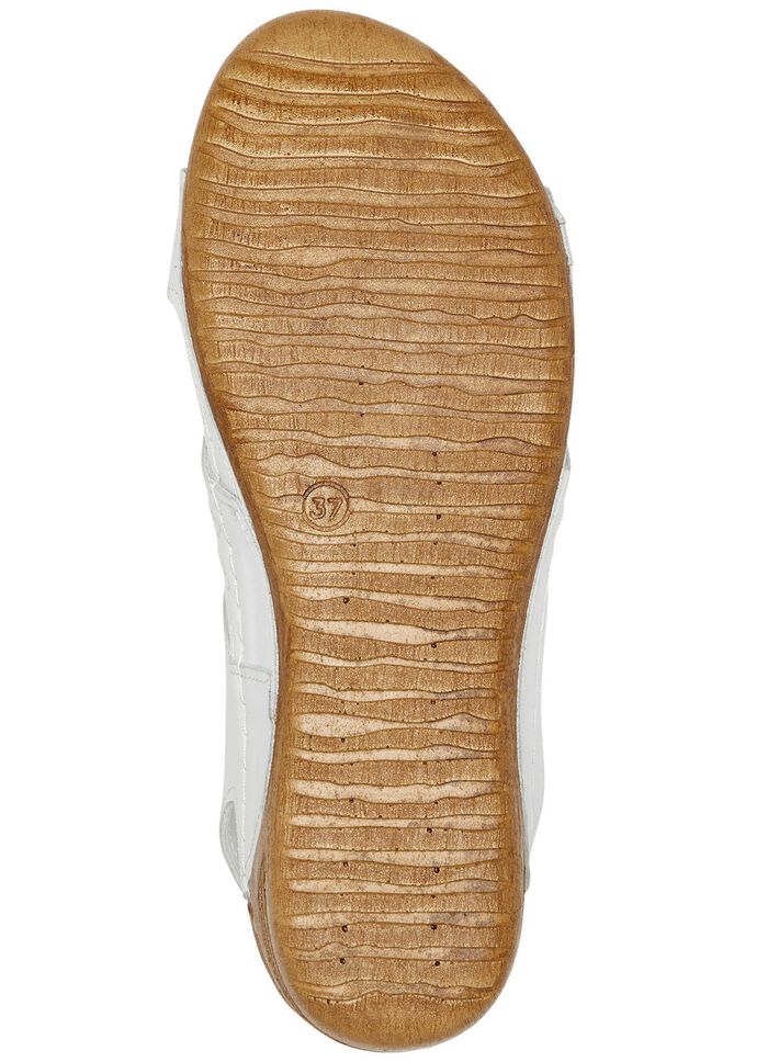 Andrea Conti sandaal met metalen sieraden WIT