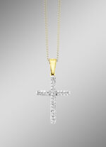 Kruishanger met diamanten 