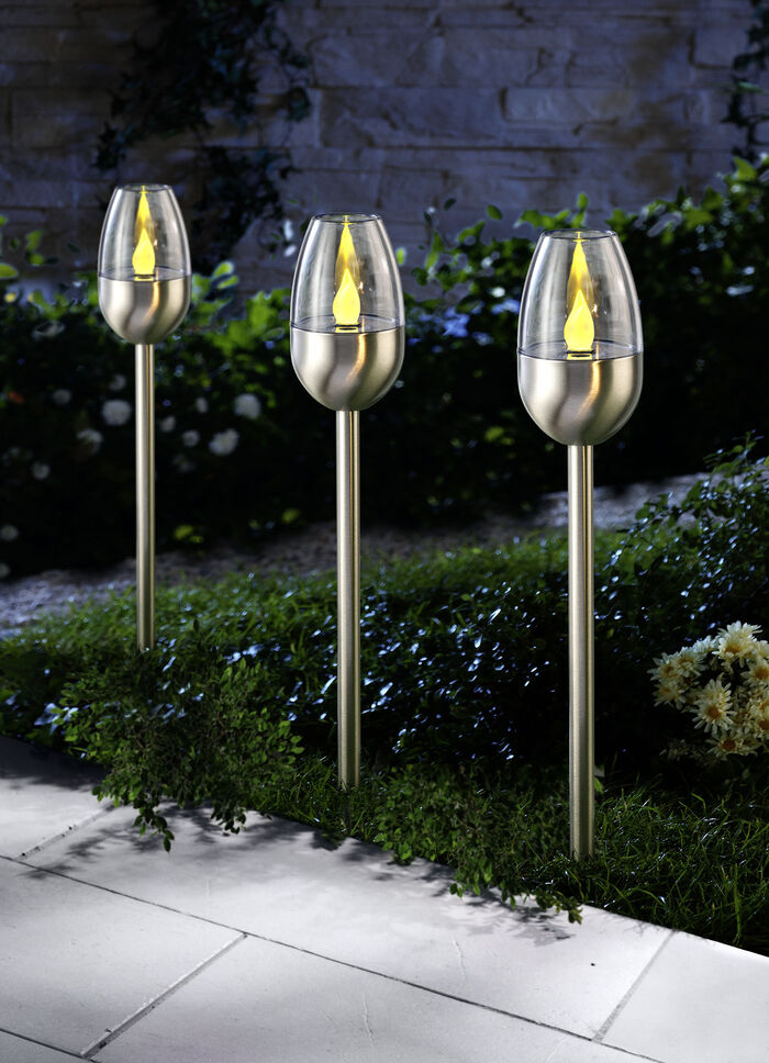 Tuinlampen 'Toulon', op zonne-energie, set van 3 
