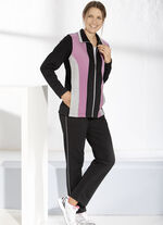 Vrijetijdspak met paspels aan de zijkant 