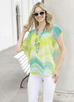 Chiffon poncho tuniek 