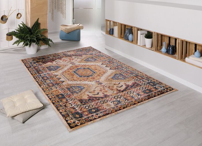 Bruggen en tapijten in aangename, zachte kleuren 