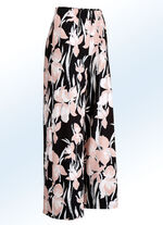 Culottes met briljant gekleurde inkjetprint ZWART-MEERKLEURIG