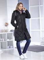 Functionele jas met diamantquilt 