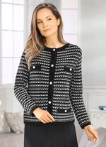 Vest met een uitgebreide structuurmix 