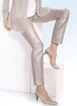 Broek met een uitstekende glanzende look 