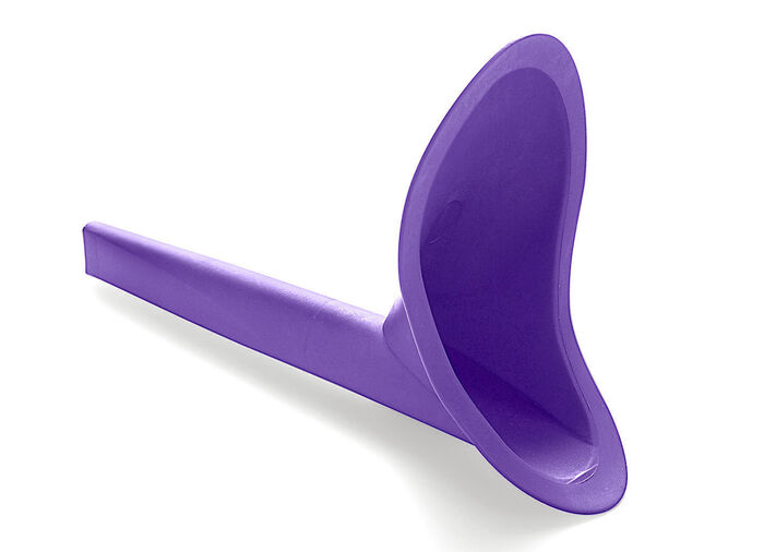 Hygi&euml;nisch, comfortabel en herbruikbaar plashulpmiddel 