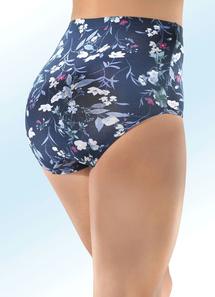 Set van vier slips met mooi bloemdessin 