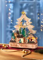 Lichtboog gemaakt van hoogwaardig hout 