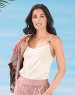 Laurina set van twee tops met spaghettibandjes 