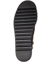 Waldläufer enkellaarzen van nappaleer met krokodillenreliëf BRUIN