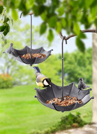 Vogelvoederhuisje set van 2 