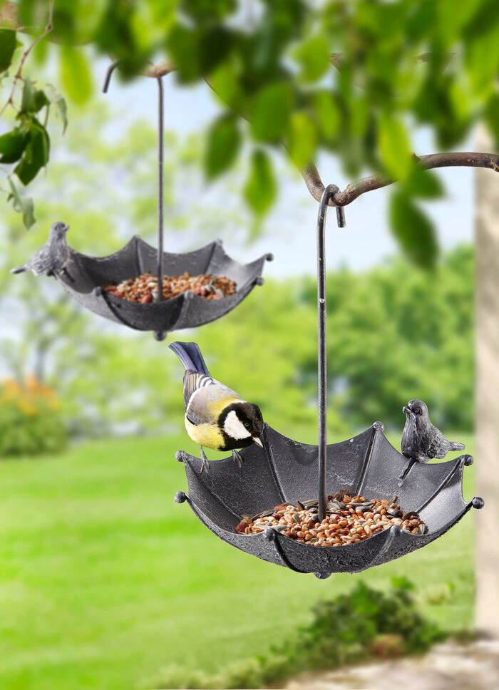 Vogelvoederhuisje set van 2 