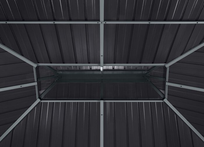 Paviljoen Olan van gepoedercoat aluminium 