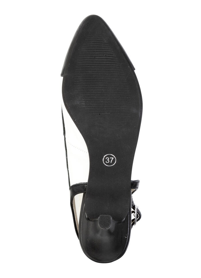Andrea Conti slingpumps gemaakt van nappaleer SCHWARZ-WEISS