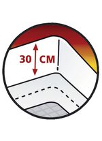 Luxe gedraaid jersey hoeslaken met elastaan 