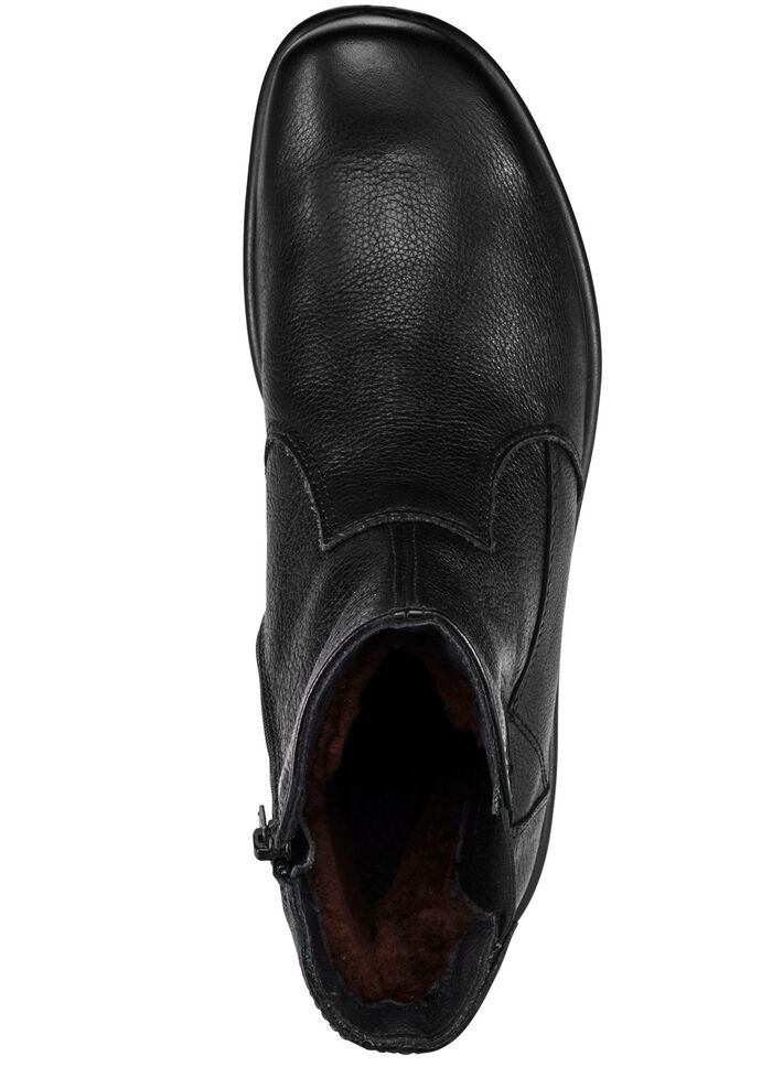 Enkellaars met echt lamsvacht-voering 