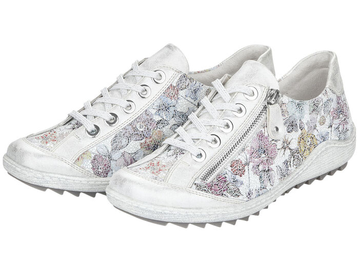 Remonte sneakers met veters ZILVER-BONT