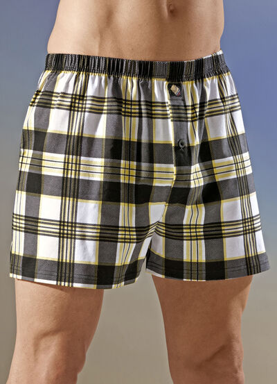 Set van vier boxershorts met knoopsluiting 