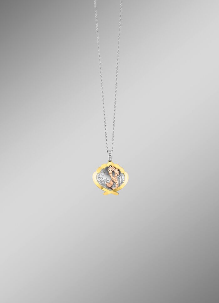 Hanger "De Kleine Zeemeermin" met ankerketting 