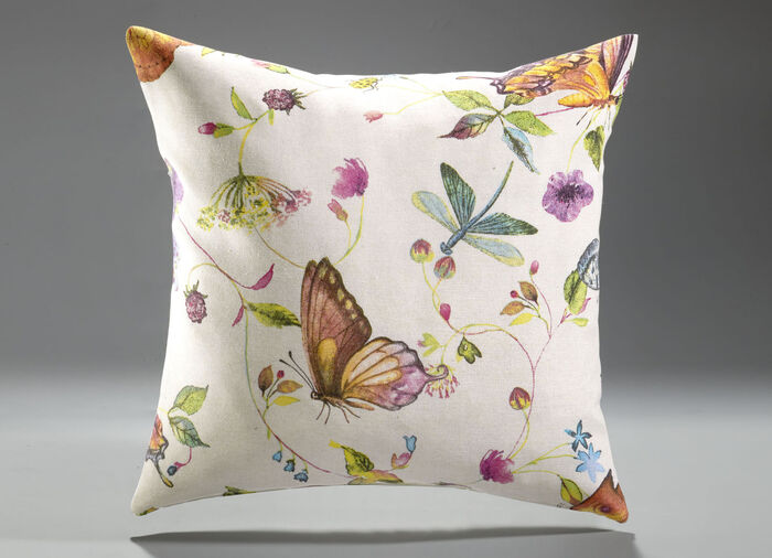 Bedsprei en kussenslopen met vlindermotieven KLEURRIJK