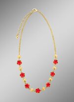 Sieradenset, 3-delig, met bloemmotief 