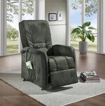 Gezellige tv-fauteuil DONKERGROEN