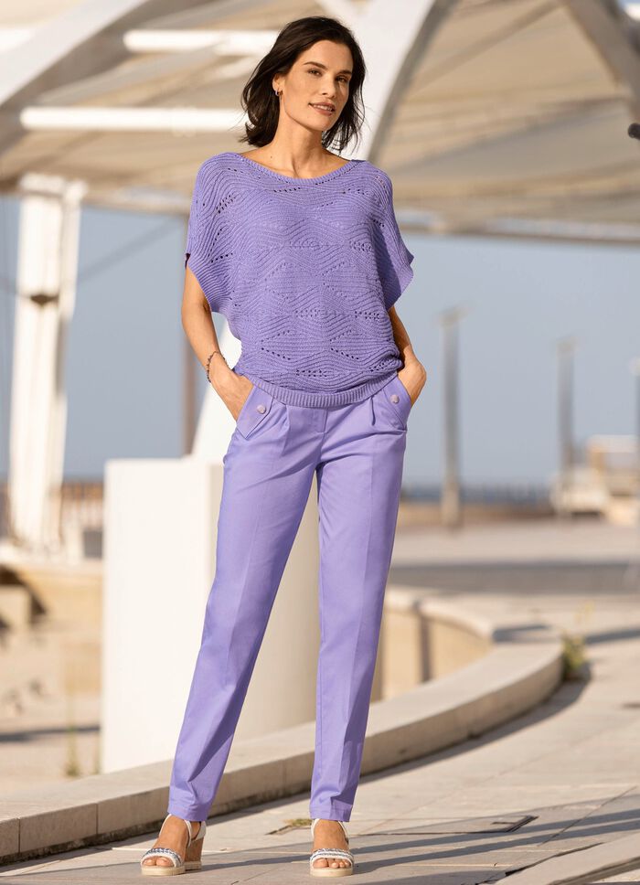 Broek met sportieve chic 