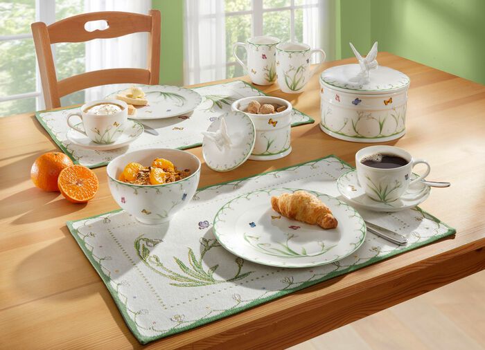 Ontbijtbordset "Kleurrijke Lente" 