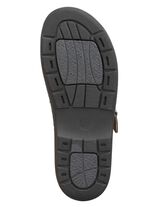 GINO GALANTE klomp van generfd nappaleer ZWART