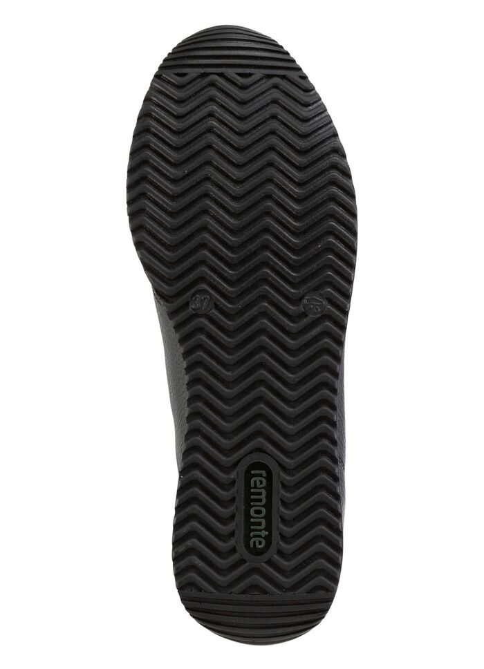 Remonte sneakers met veters en glinsterende zilveren contrastrand 