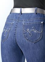 Jeans met een bredere tailleband 