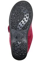 Slippers gemaakt van elastisch en velours materiaal 