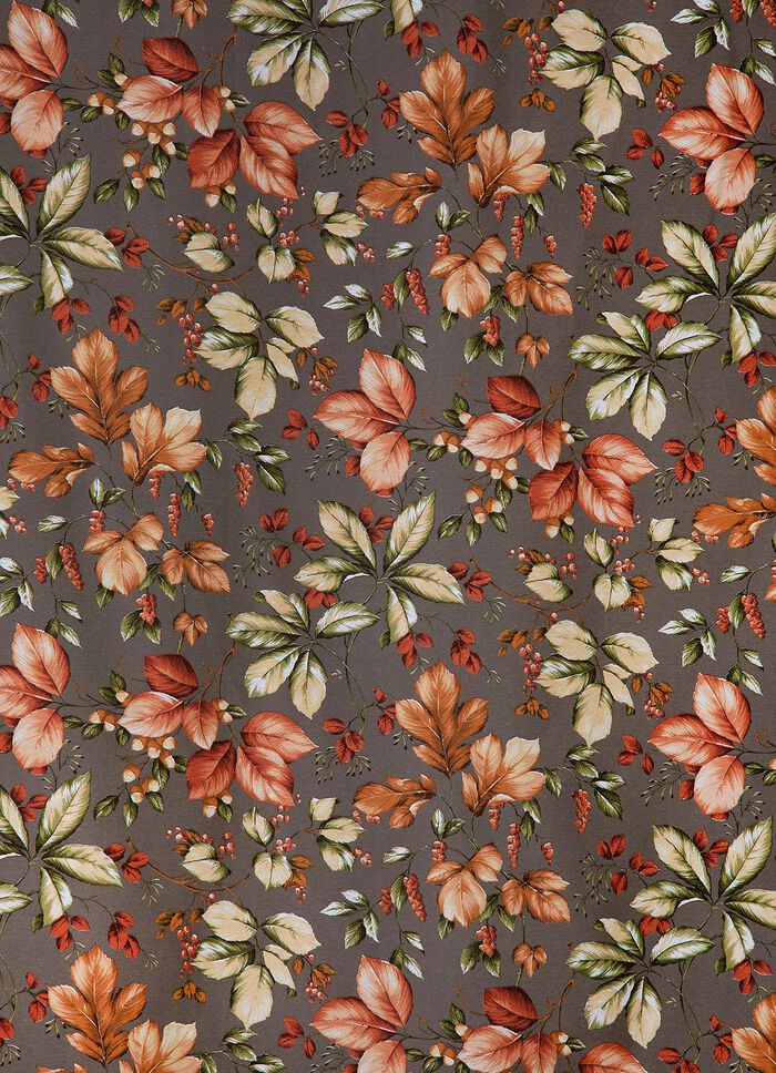 Overgordijn met bladmotieven 