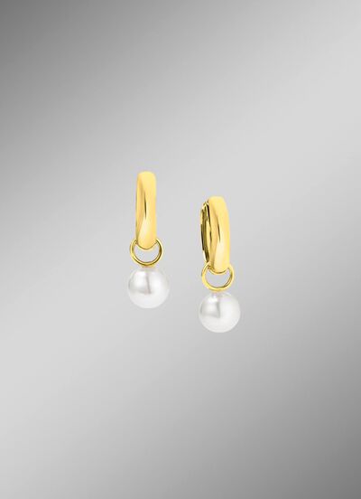 Creolen met zoetwaterparels 