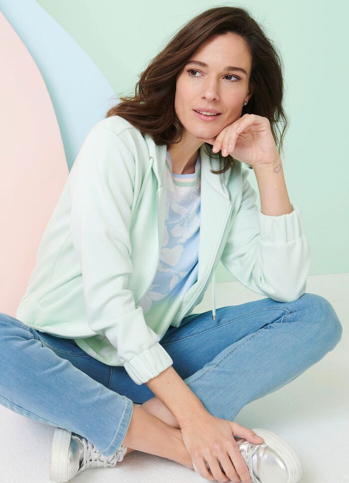 Sweatjack met capuchon 