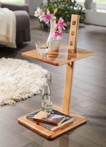 Bijzettafel met in hoogte verstelbaar tafelblad 